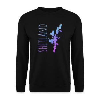 Shetland Islands - Unisex Sweatshirt - black - Front - Alina (178cm) & Michal (187cm)