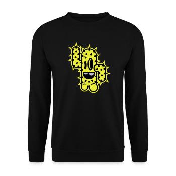 cactus hauts cinq comique - Sweat-shirt Unisexe - noir - Devant - Alina (178cm) & Michal (187cm)