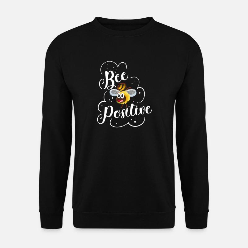 Abeilles positives disant apiculteurs - Sweat-shirt Unisexe - noir