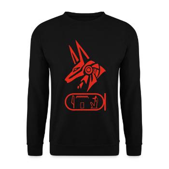 Dieu Anubis (rouge) - Sweat-shirt Unisexe - noir - Devant - Alina (178cm) & Michal (187cm)