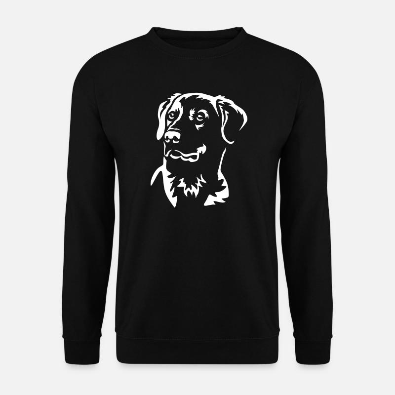 Labrador Kopf "Black Edition" - Unisex Pullover - Schwarz