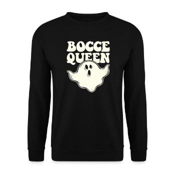 Bocce Queen Boules Bal Halloween Costume Boule - Sweat-shirt Unisexe - noir - Devant - Alina (178cm) & Michal (187cm)