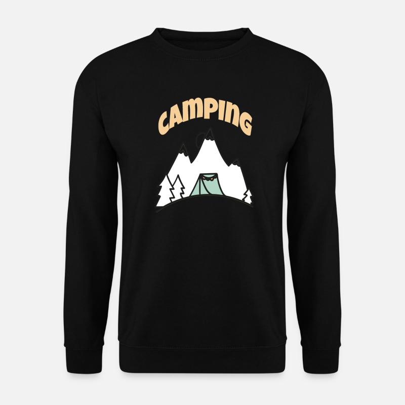 Leben auf dem Campingplatz - Unisex Pullover - Schwarz