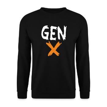 Generation Xclusive - Unisex Sweatshirt - black - Front - Alina (178cm) & Michal (187cm)
