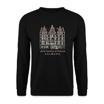 Aalborg, Jens Bangs Stenhus, Dänemark - Unisex Pullover - Schwarz - Vorne - Alina (178cm) & Michal (187cm)
