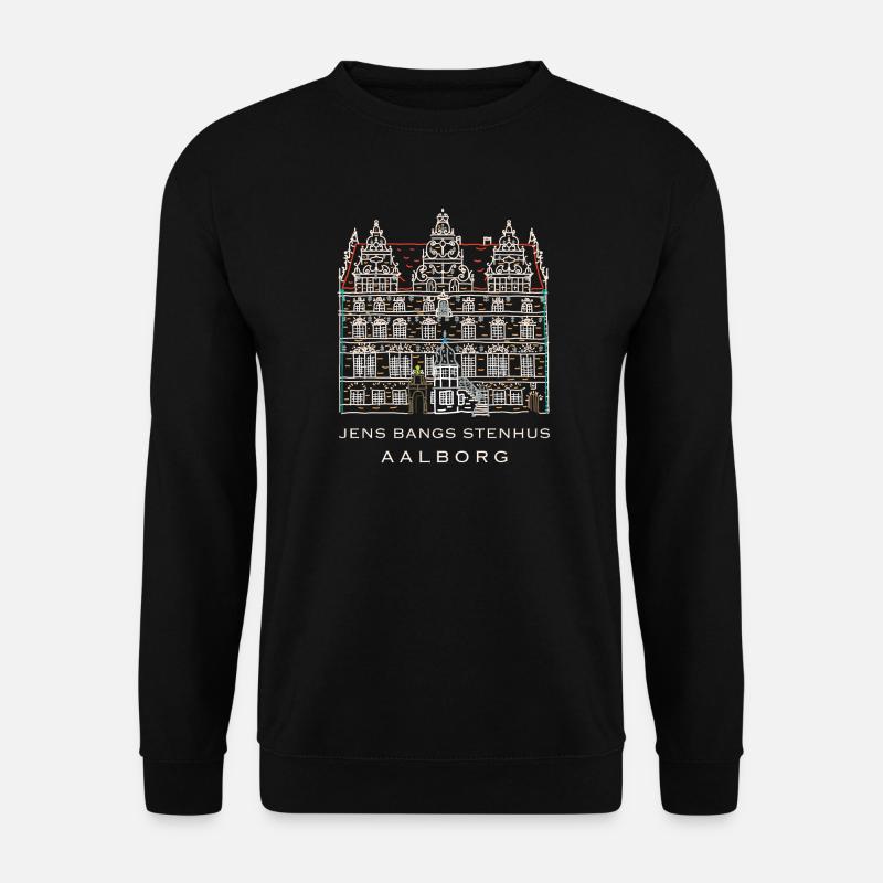 Aalborg, Jens Bangs Stenhus, Dänemark - Unisex Pullover - Schwarz