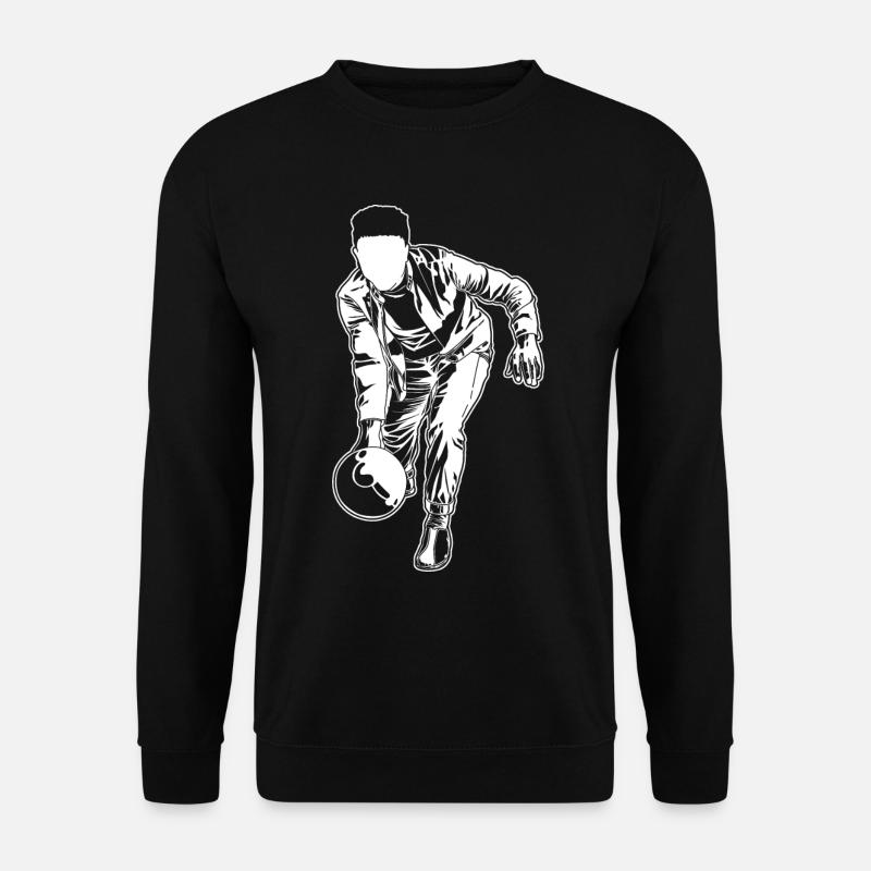 Bowling Drawing - Unisex Sweatshirt - black