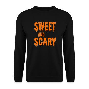 sweet and spooky - Unisex Sweatshirt - black - Front - Alina (178cm) & Michal (187cm)