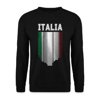 Drapeau de l’Italie, fierté italienne - Sweat-shirt Unisexe - noir - Devant - Alina (178cm) & Michal (187cm)