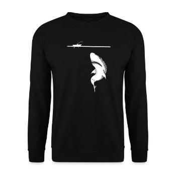 Gros poissons - Sweat-shirt Unisexe - noir - Devant - Alina (178cm) & Michal (187cm)