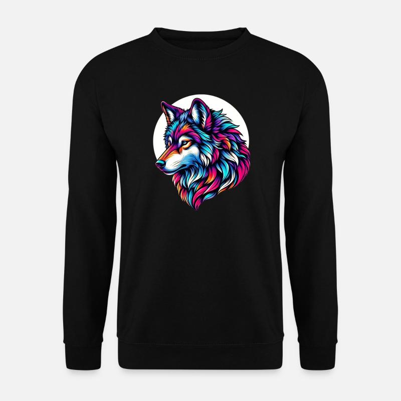 Wolf - Unisex Sweatshirt - black