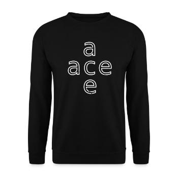 Conception de tir de vainqueur de tennis de service d’as - Sweat-shirt Unisexe - noir - Devant - Alina (178cm) & Michal (187cm)