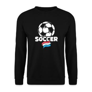 Netherlands Soccer Ball Flag Soccer Team icon - Unisex Sweatshirt - black - Front - Alina (178cm) & Michal (187cm)