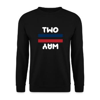 Two-Way - Unisex Sweatshirt - black - Front - Alina (178cm) & Michal (187cm)