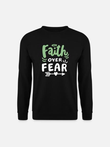 Christlicher Glaube Bibel Zitat - Unisex Pullover - Schwarz