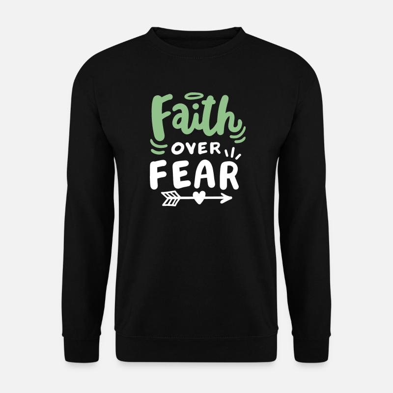 Christlicher Glaube Bibel Zitat - Unisex Pullover - Schwarz