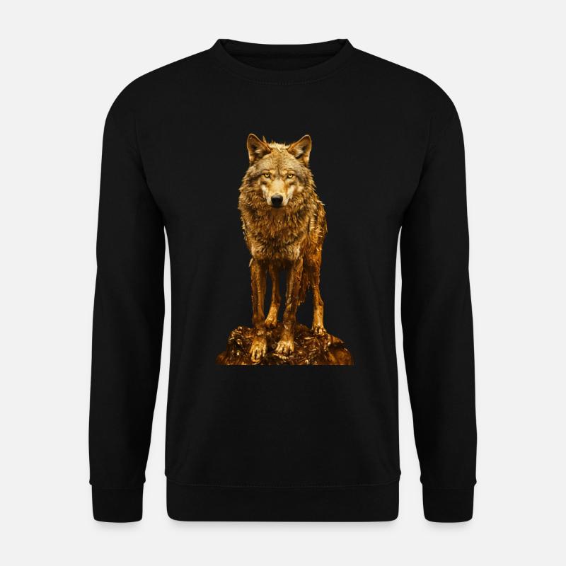 Wolf - Unisex Sweatshirt - black