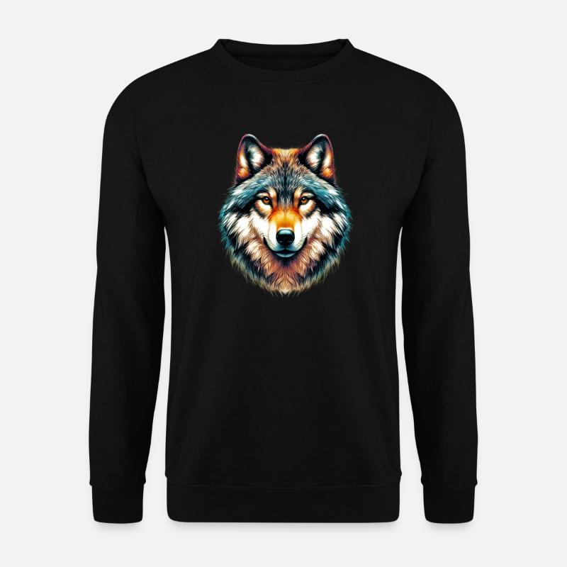 Wolf - Unisex Sweatshirt - black
