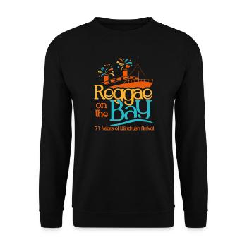 Reggae on the Bay Tee - Unisex Sweatshirt - black - Front - Alina (178cm) & Michal (187cm)