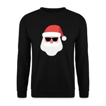 Bonhomme de neige de Noël avec lunettes de soleil - Sweat-shirt Unisexe - noir - Devant - Alina (178cm) & Michal (187cm)