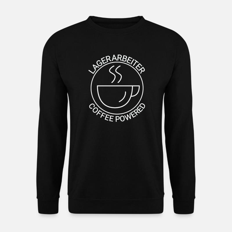 Lagerarbeiter Coffee Powered - Unisex Pullover - Schwarz