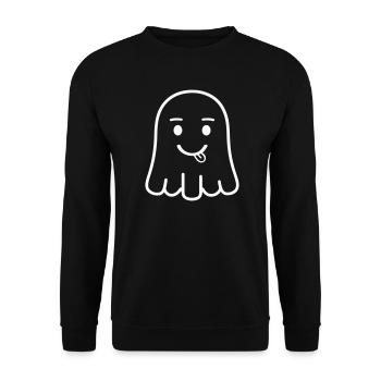 Fröhlicher Geist mit Zunge - Sweat-shirt Unisexe - noir - Devant - Alina (178cm) & Michal (187cm)