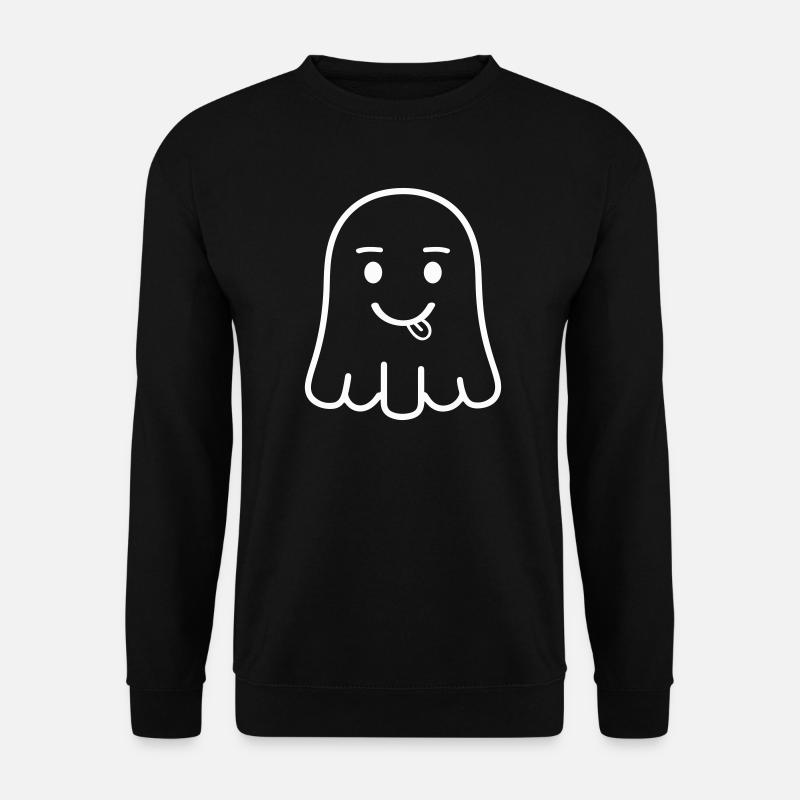 Fröhlicher Geist mit Zunge - Unisex Pullover - Schwarz