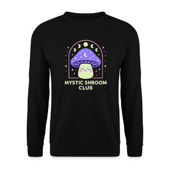 Mystische Hände-Linienkunst - Unisex Pullover - Schwarz - Vorne - Alina (178cm) & Michal (187cm)