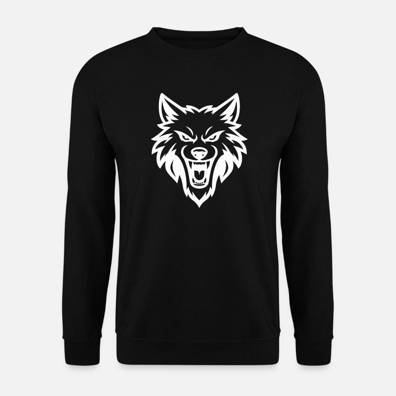 Wolf Head - Unisex Sweatshirt - black