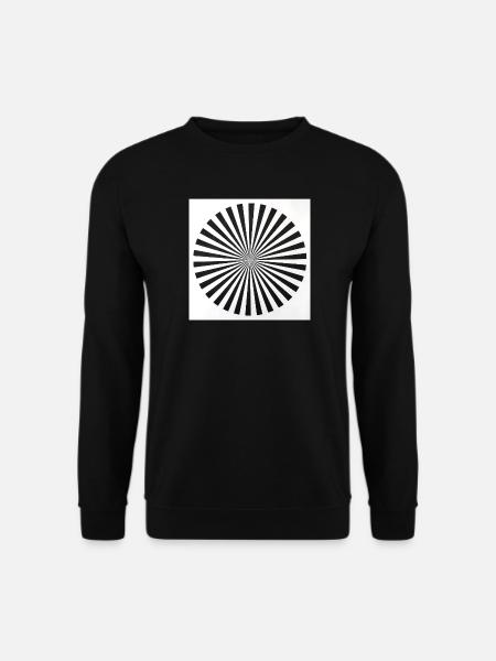 Radial Optical Illusion - Unisex Sweatshirt - black