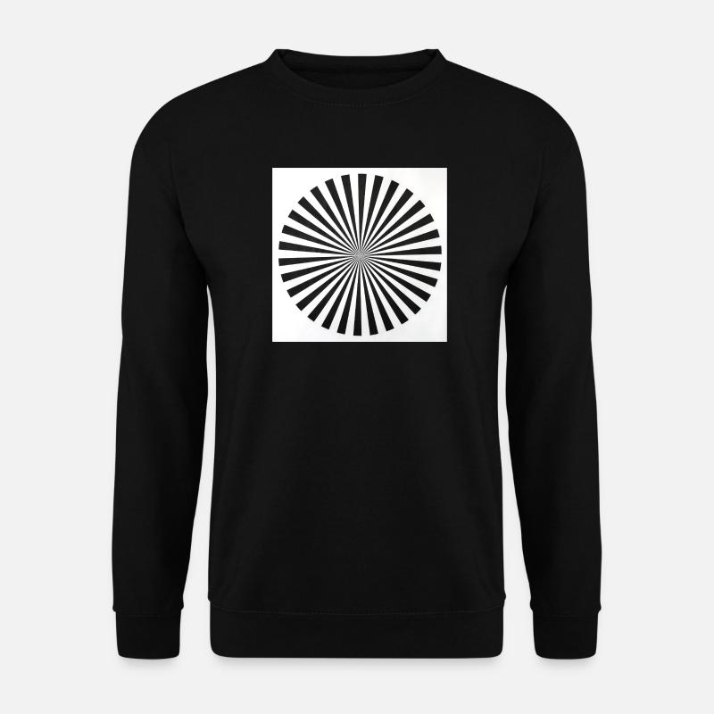 Radiale Optische Täuschung - Unisex Pullover - Schwarz