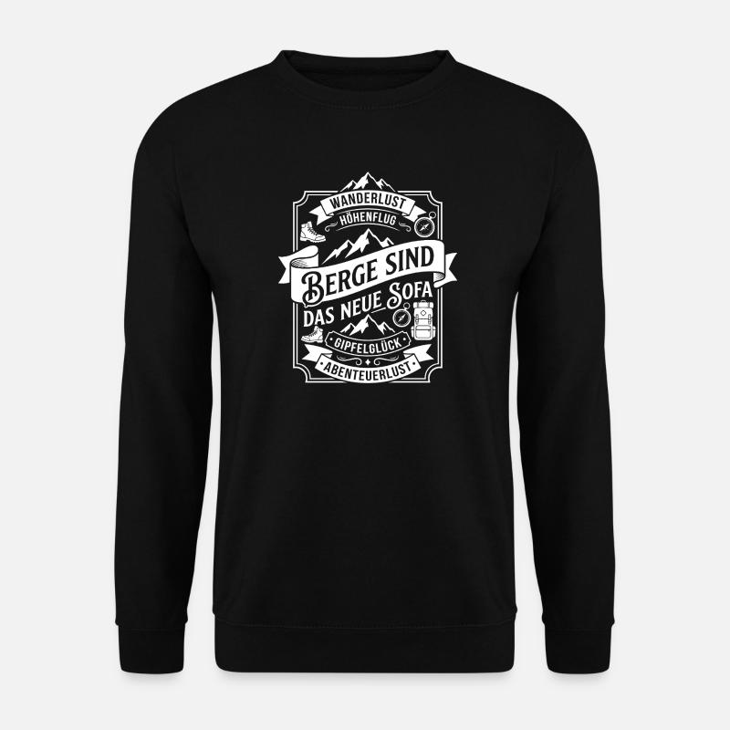 Mountains are the new sofa - Unisex Sweatshirt - black