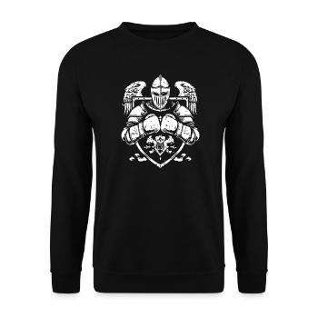 MMA de boxe Knight - Sweat-shirt Unisexe - noir - Devant - Alina (178cm) & Michal (187cm)