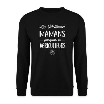Les meilleures mamans fabriquent des agriculteurs - Sweat-shirt Unisexe - noir - Devant - Alina (178cm) & Michal (187cm)