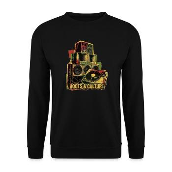 Système de son Roots Reggae Dub - Sweat-shirt Unisexe - noir - Devant - Alina (178cm) & Michal (187cm)