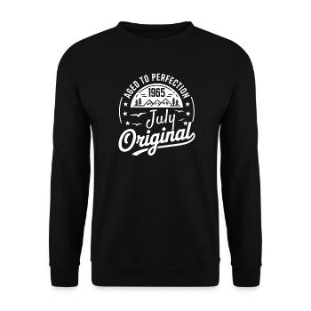 Juli 1965 – Legende der Gipfel und Berge - Unisex Pullover - Schwarz - Vorne - Alina (178cm) & Michal (187cm)