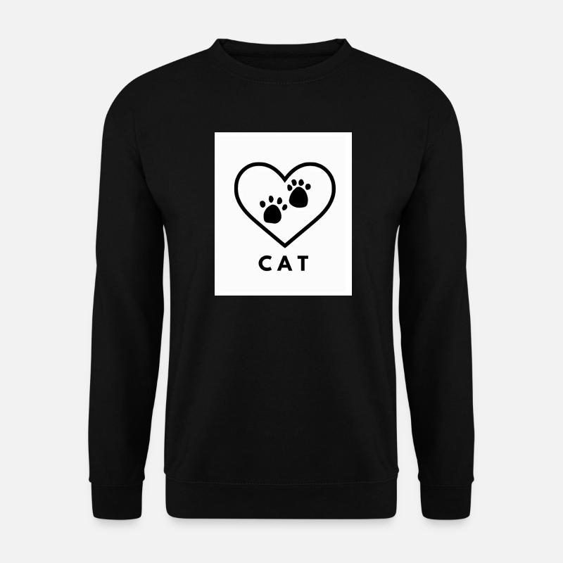 Katzenliebe - Unisex Pullover - Schwarz
