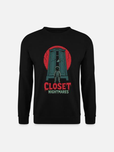 Closet Nightmares – Monster im Schrank - Unisex Pullover - Schwarz
