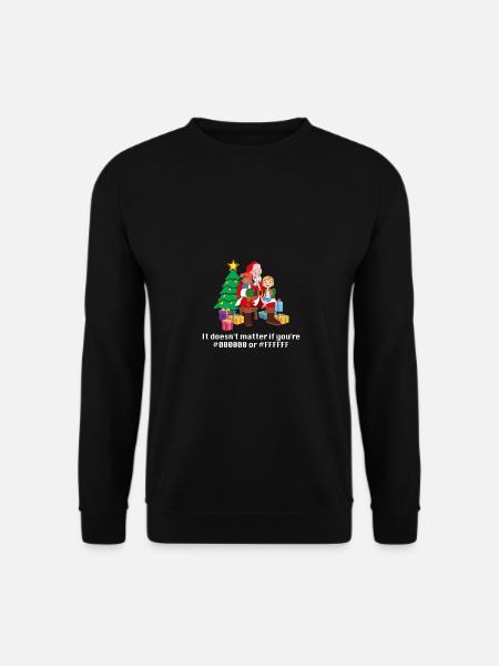 Lustiger Weihnachtspullover für Nerds - Unisex Pullover - Schwarz