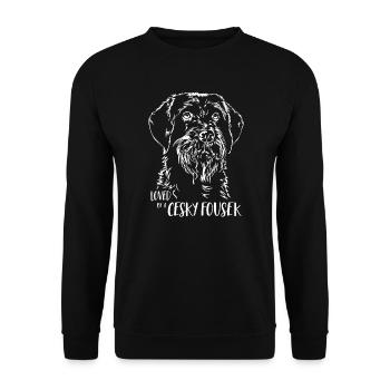 CESKY FOUSEK Dog Saying Dogs Saying Dogs - Unisex Sweatshirt - black - Front - Alina (178cm) & Michal (187cm)