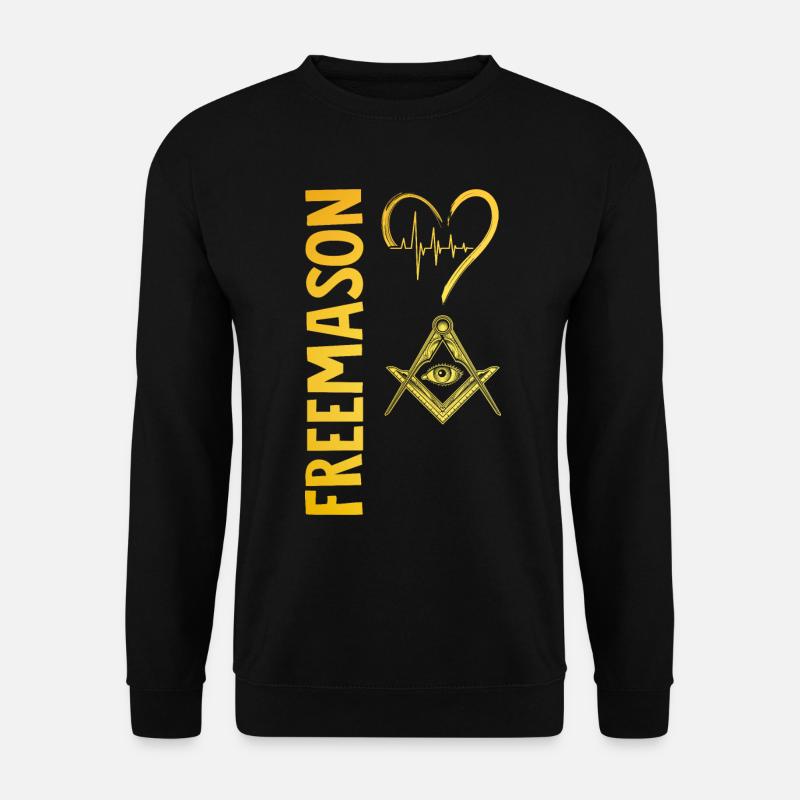 Masonic Freemasonry Fraternal - Unisex Pullover - Schwarz