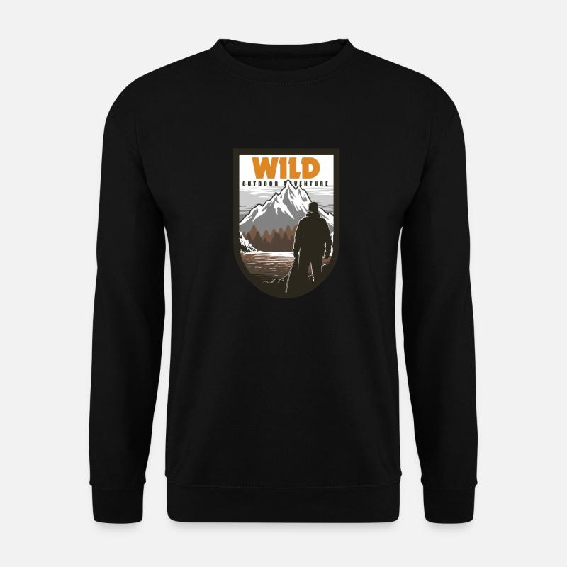 Wildnis Outdoor Abenteuer - Unisex Pullover - Schwarz