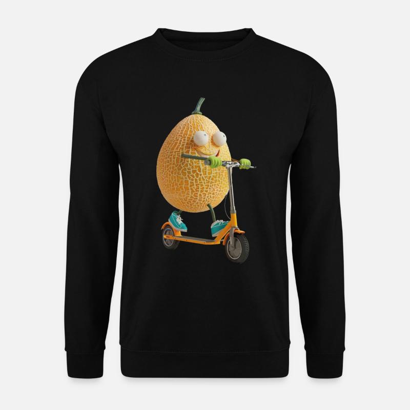 Honeydew Melon Scooter - Unisex Sweatshirt - black