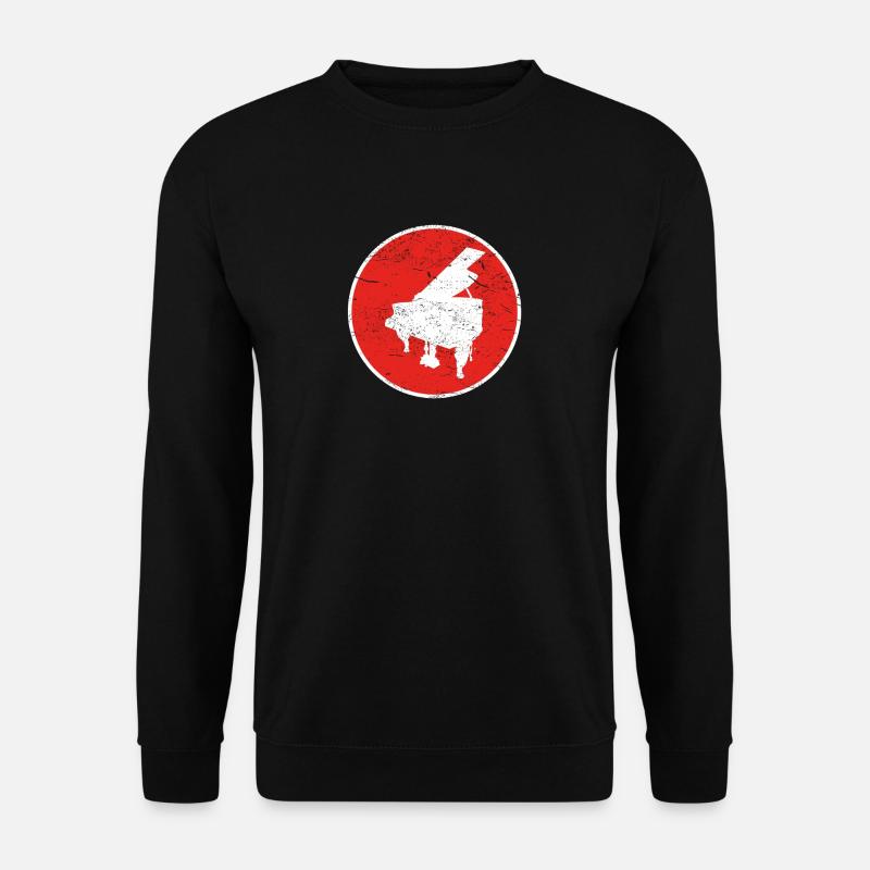 Geschenk piano klavier - Unisex Pullover - Schwarz