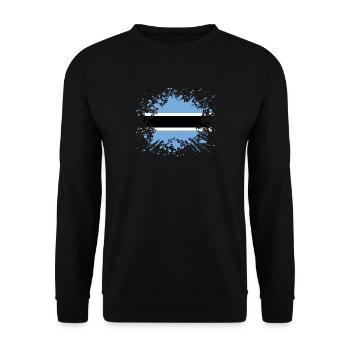 home country roots roots love Botswana png - Unisex Sweatshirt - black - Front - Alina (178cm) & Michal (187cm)