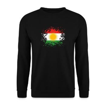 racines pays d'origine racines amour pn kurdistan de kurd - Sweat-shirt Unisexe - noir - Devant - Alina (178cm) & Michal (187cm)
