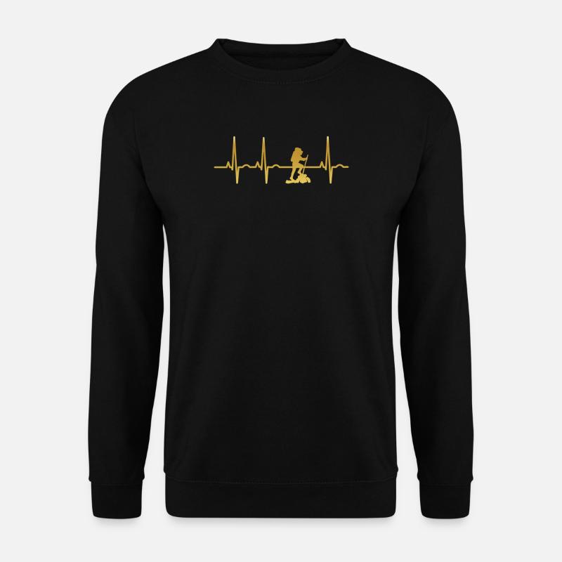 évolution EKG randonnée randonnée randonnée du rythme cardiaque - Sweat-shirt Unisexe - noir