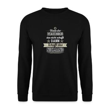 CADEAUX CREE LES Scouts NO - Sweat-shirt Unisexe - noir - Devant - Alina (178cm) & Michal (187cm)