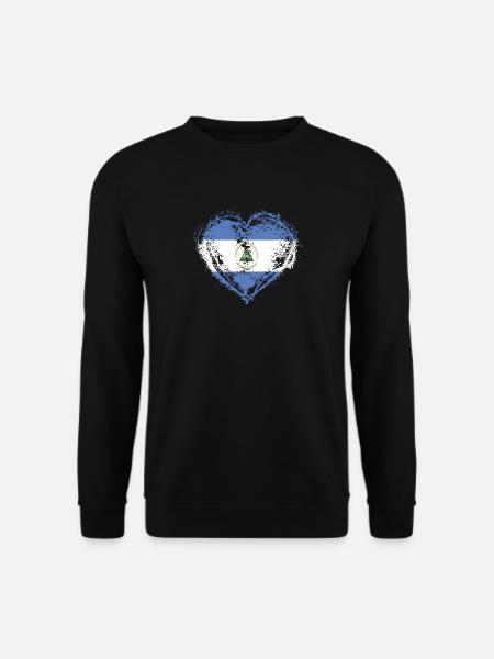 HOME ROOTS COUNTRY LOVE GIFT Nicaragua - Unisex Sweatshirt - black
