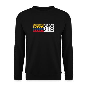 ne jamais oublier vos racines aiment la Colombie - Sweat-shirt Unisexe - noir - Devant - Alina (178cm) & Michal (187cm)